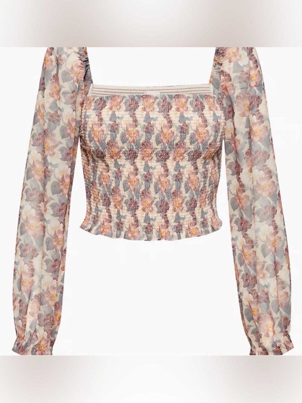 NWT Aritzia Wilfred Saga Smocked Blouse Top Black | Women’s Size S